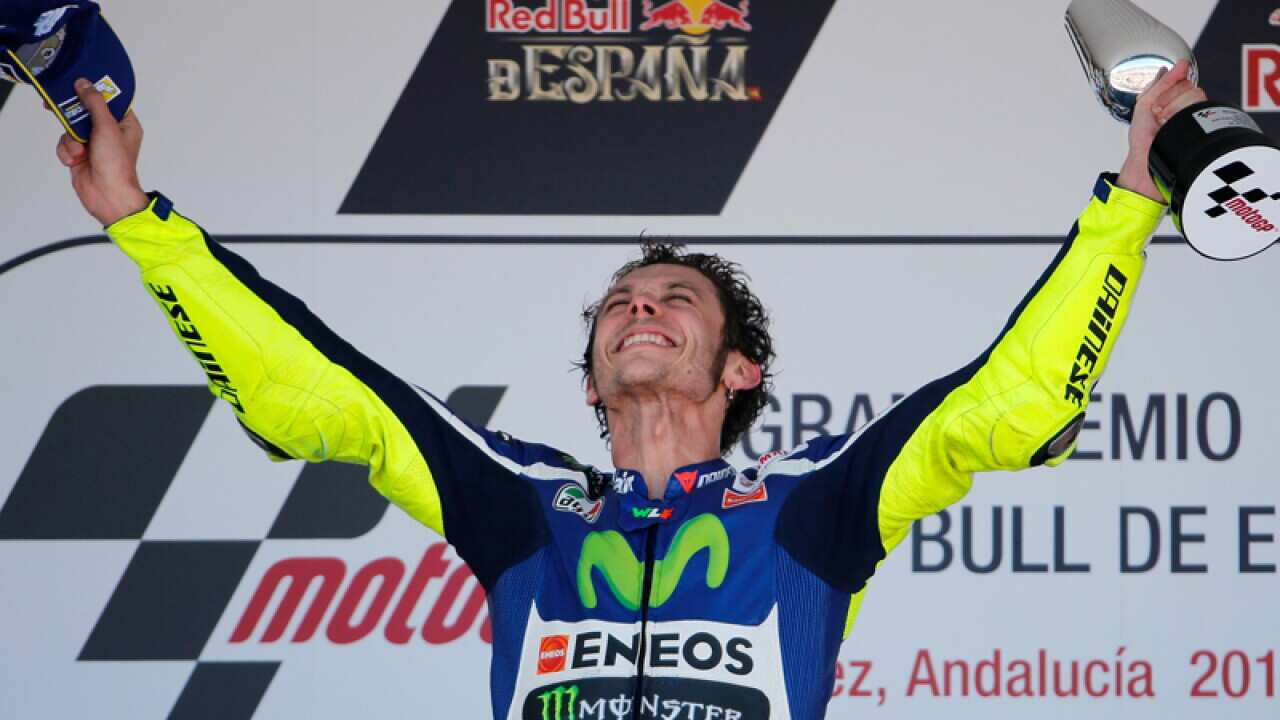 Italian MotoGP rider Valentino Rossi