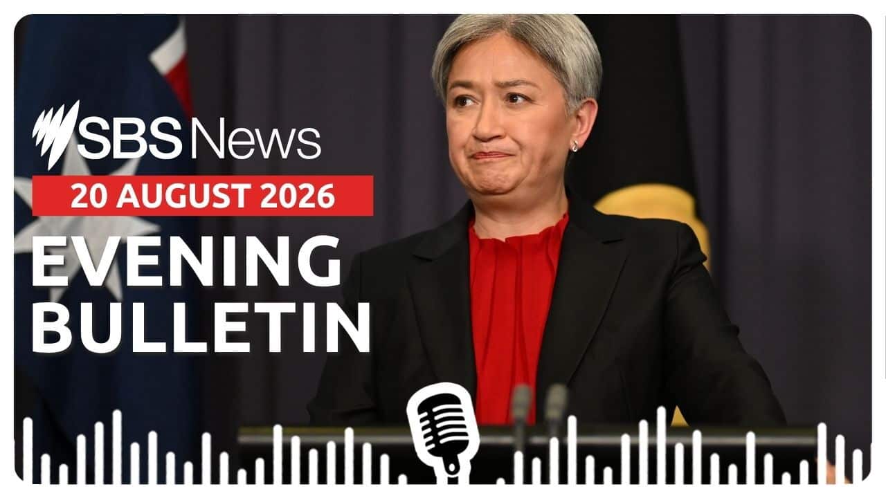 Penny Wong addresses the media - AAP