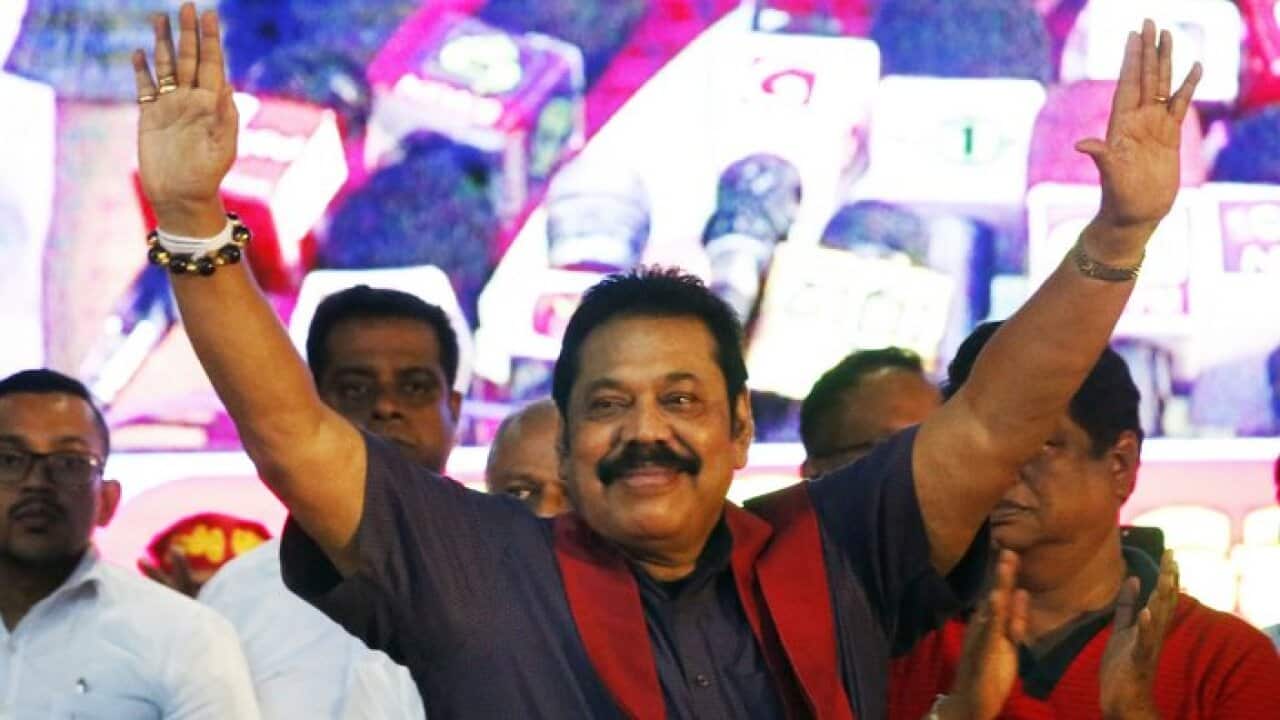 Sri Lanka's former President Mahinda Rajapaksa