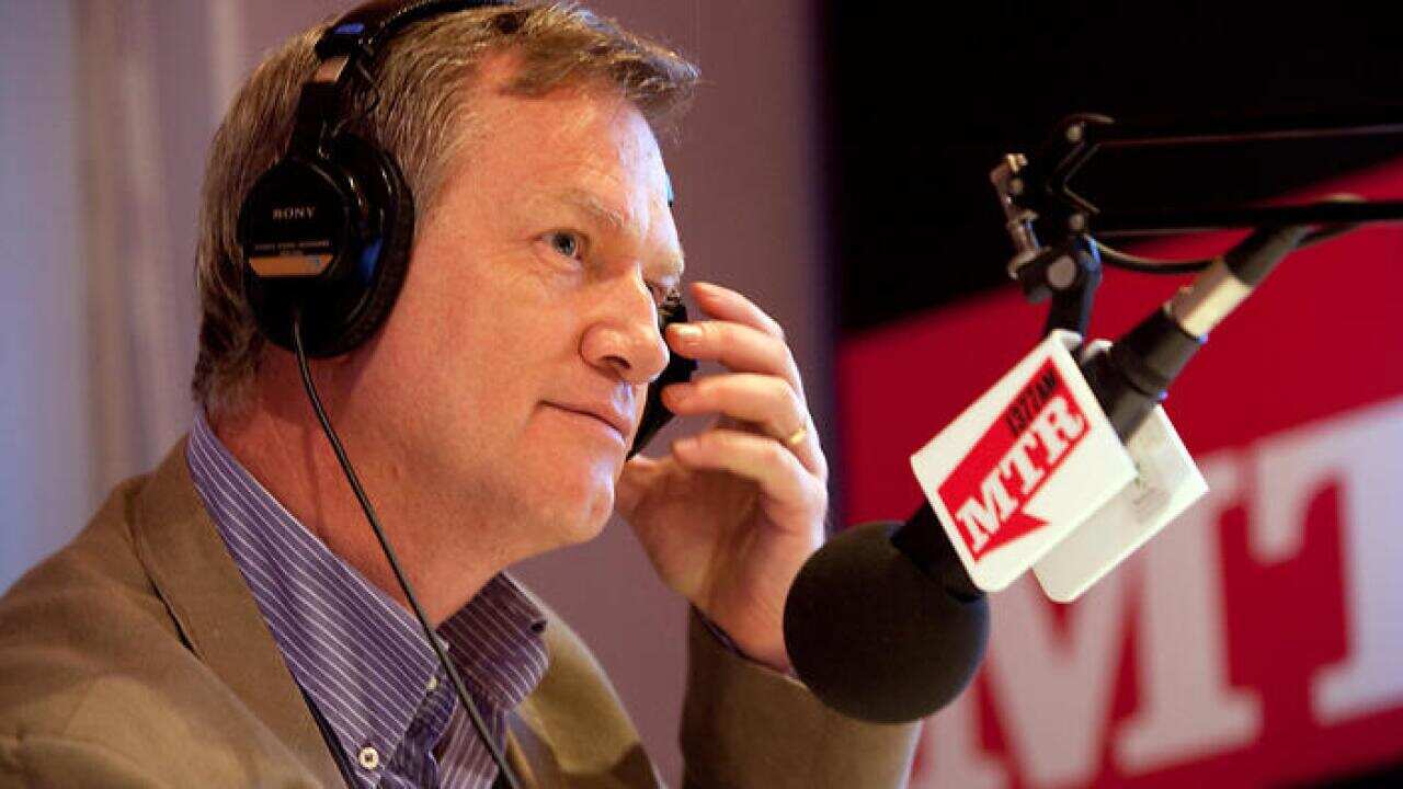 A supplied photo of Andrew Bolt, contributing to the first on air broadcast of radio show Breakfast with Steve Price on MTR radio station, on Monday, April 19, 2010. MTR is a new Melbourne radio station on the broadcast frequency