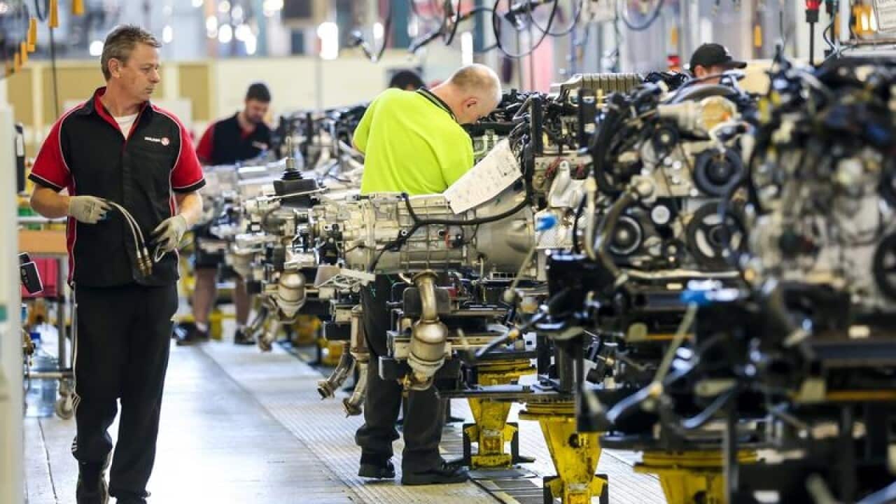 The Holden factory assembly line in Adelaide