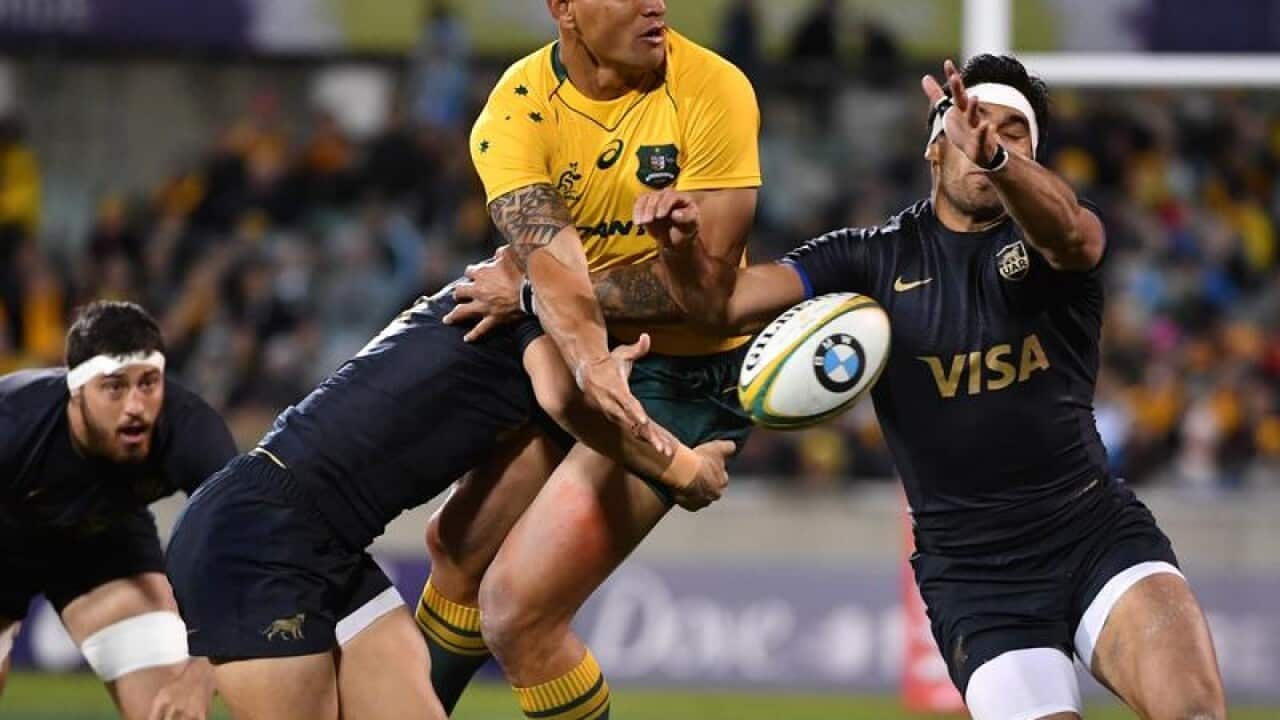 Israel Folau of the Wallabies