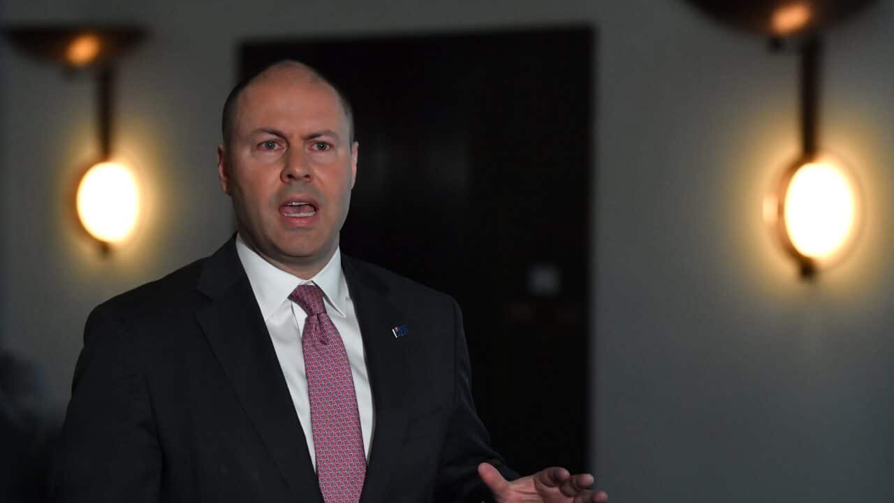 Treasurer Josh Frydenberg addresses media on arrival ahead of Budget 2020 at Parliament House.