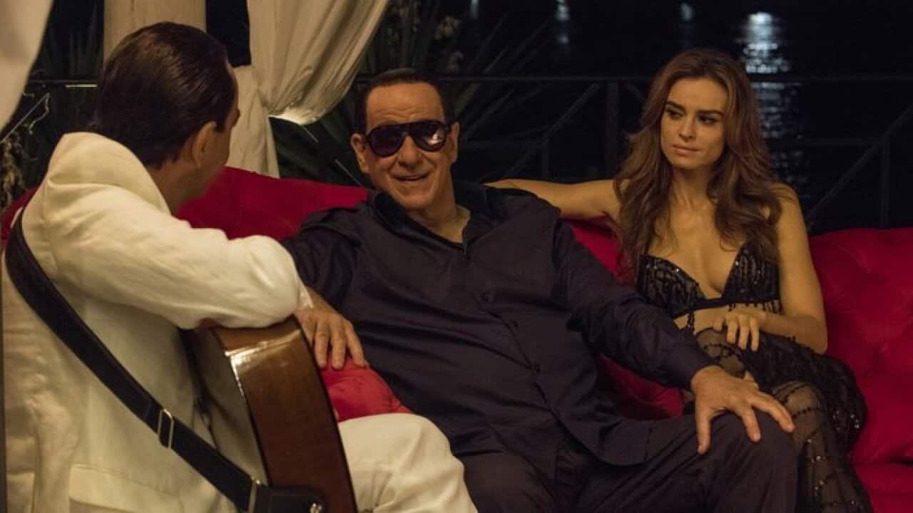 Set del film "Loro" di Paolo Sorrentino.