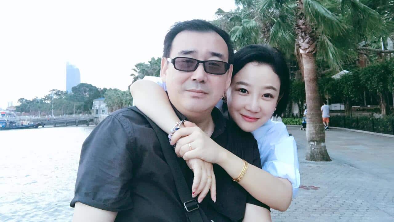 Mr Yang with his wife.