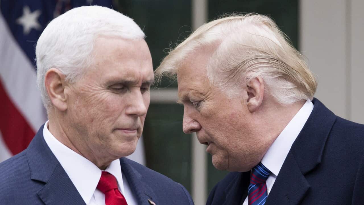 The blow-up between America's two highest-elected officials peaked during the 6 January riots.