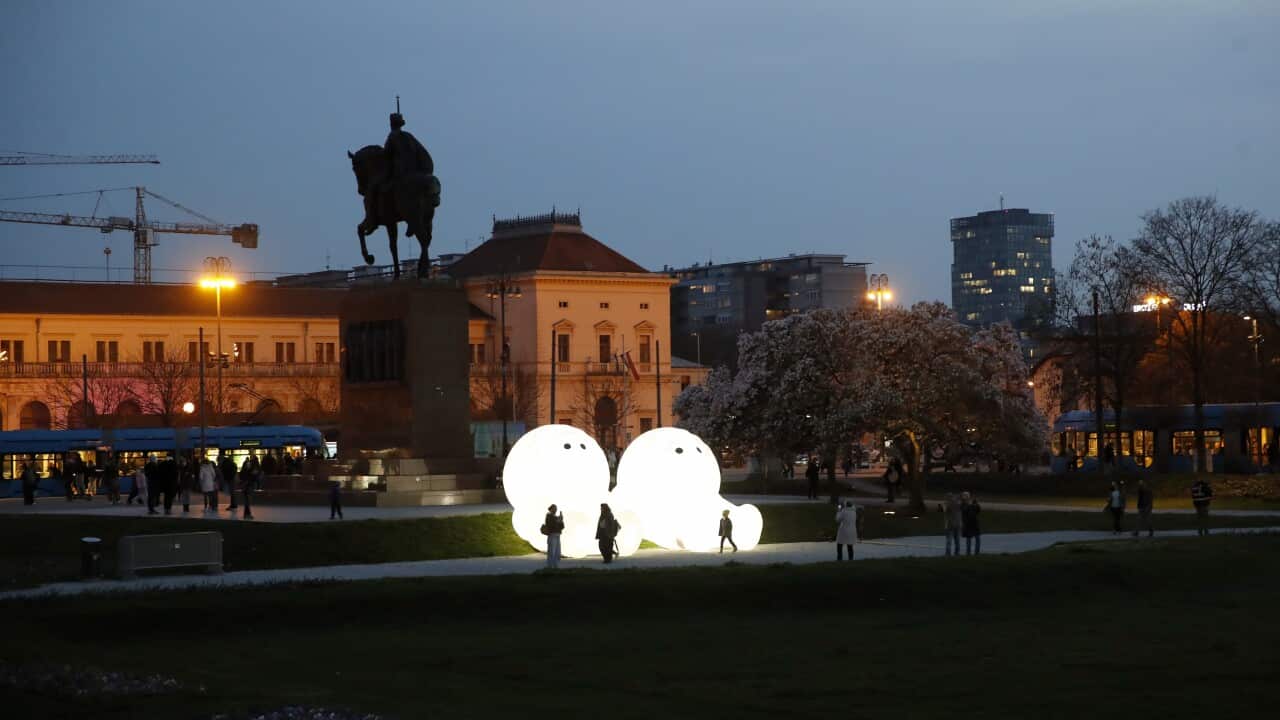 Festival of lights in Zagreb