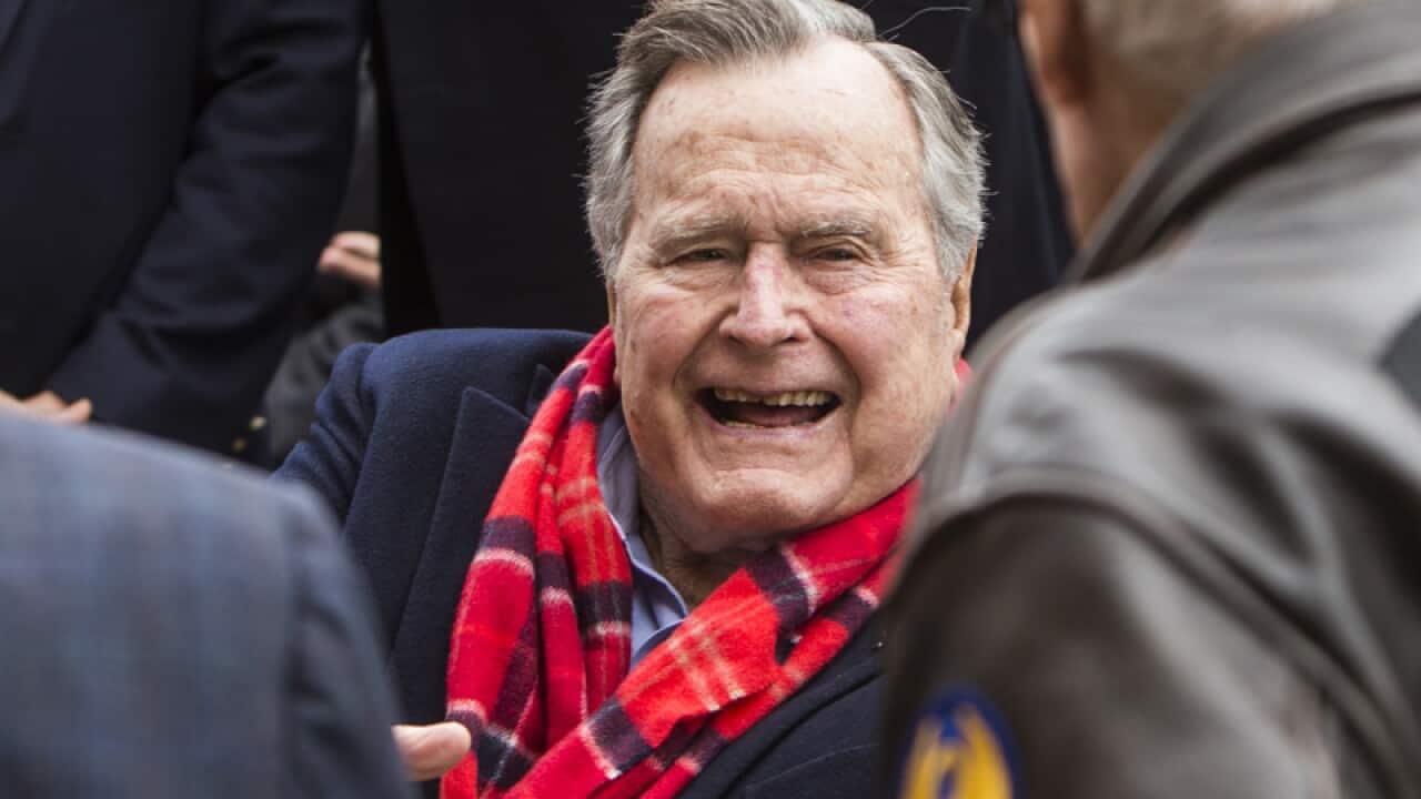 Former US president George HW Bush