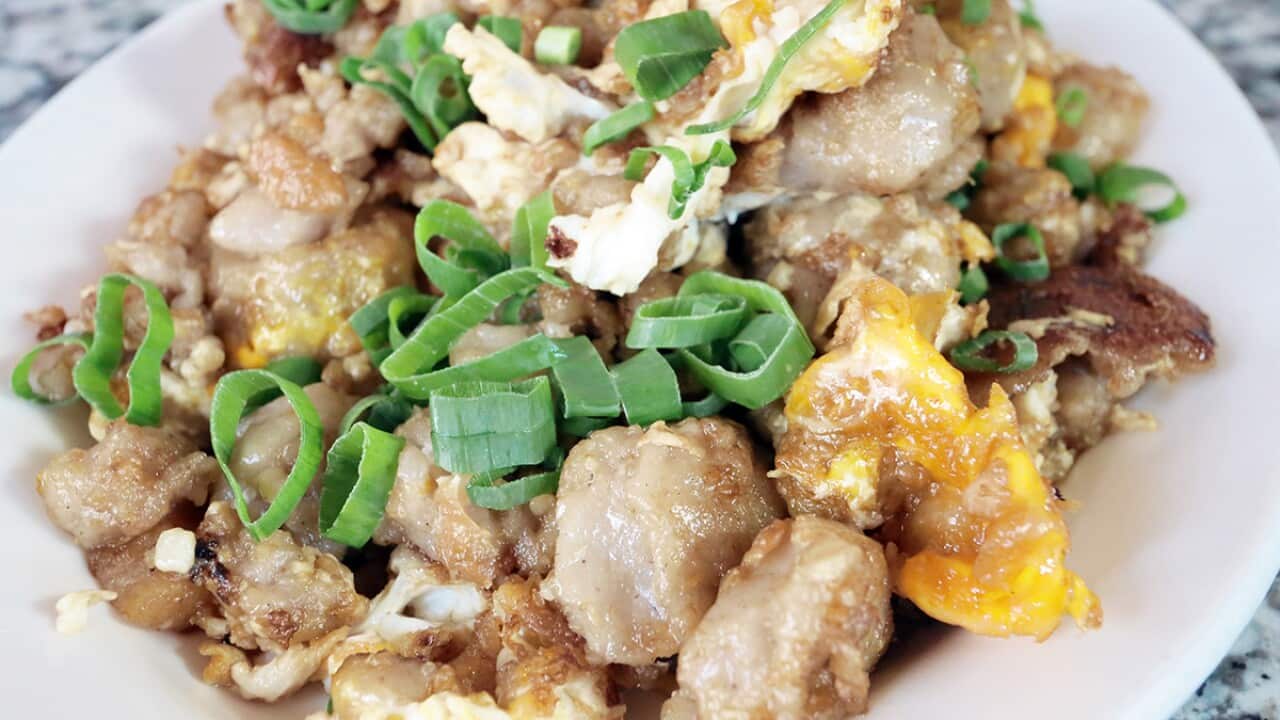 Chai tow kway (fried radish cake)