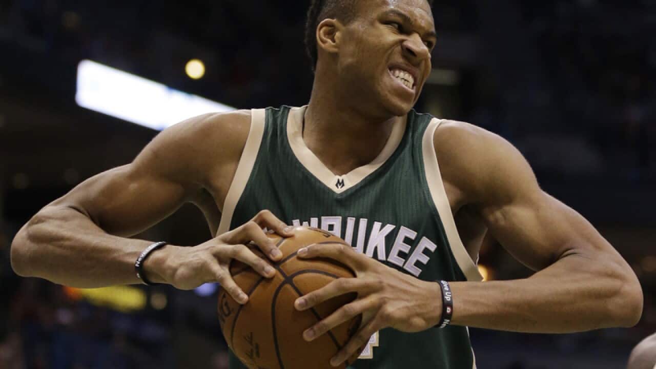 Milwaukee Bucks' Giannis Antetokounmpo
