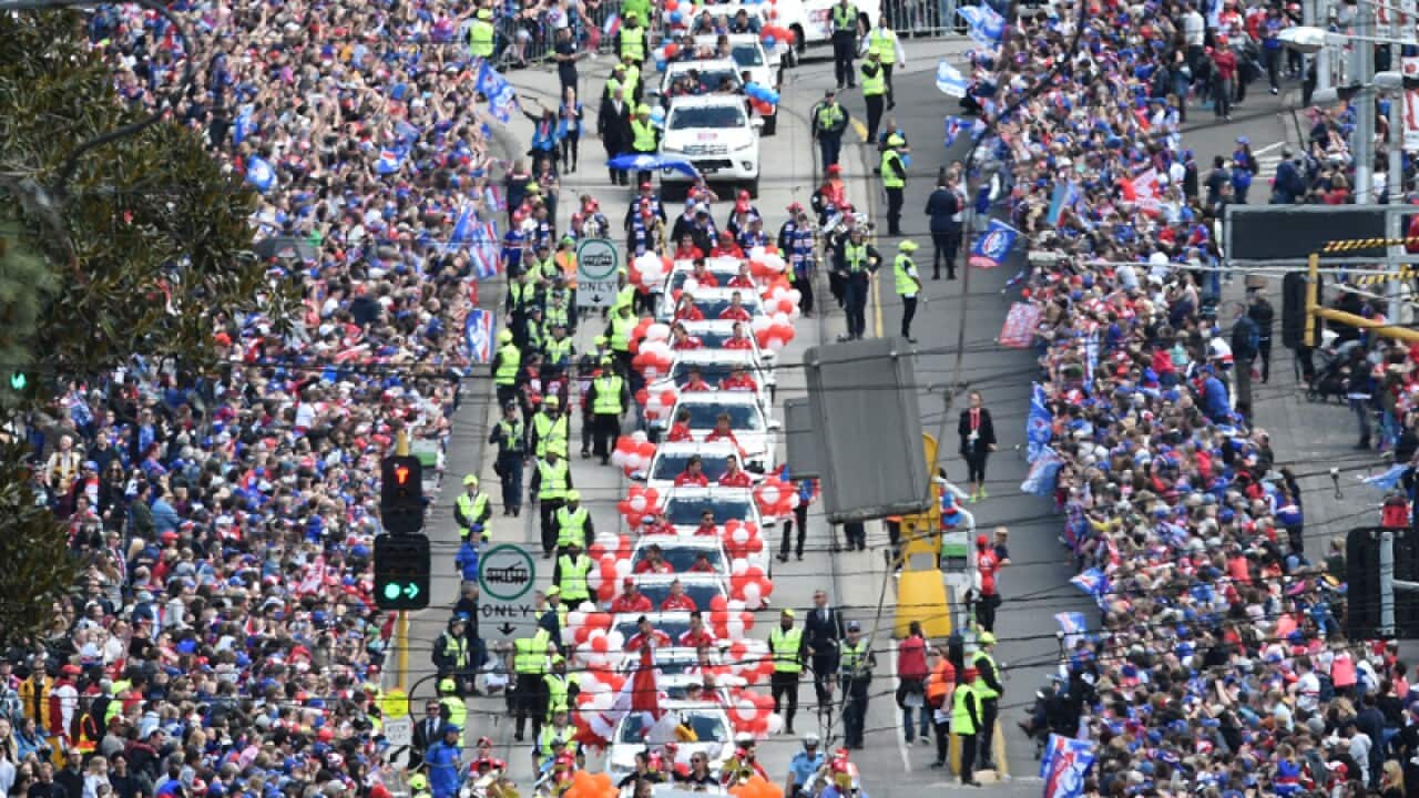 The AFL grand final parade