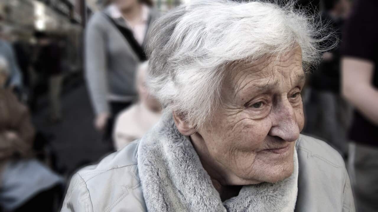 Elderly woman with dementia