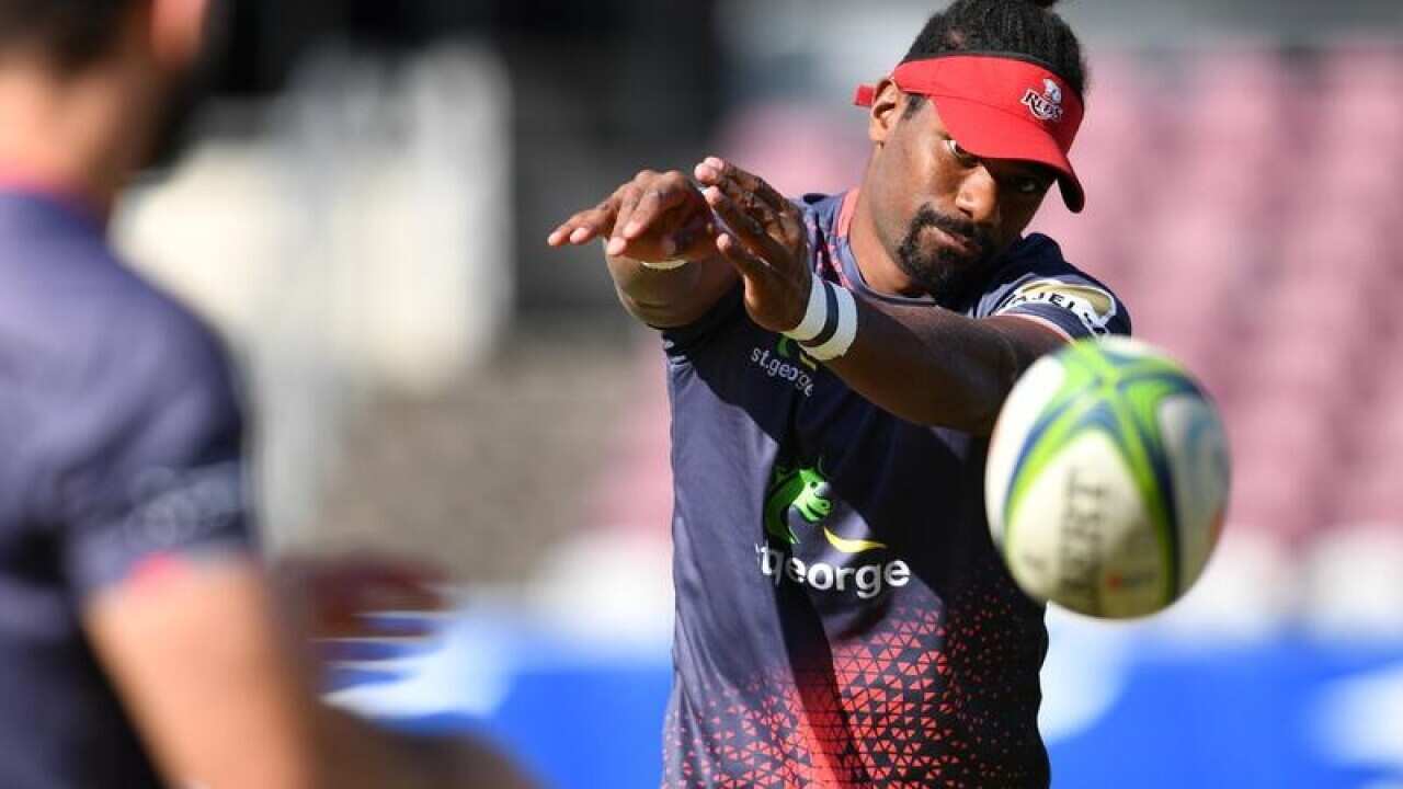 Queensland Reds player Moses Sorovi