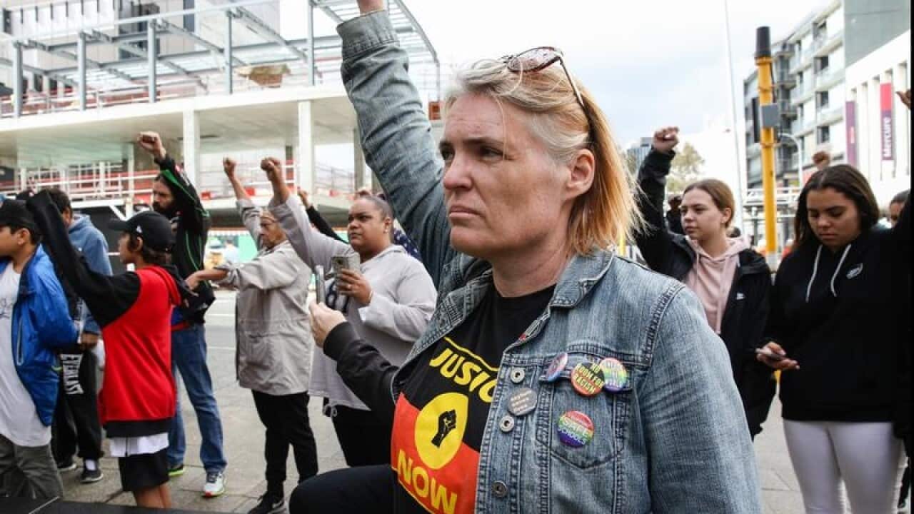 Family and supporters of Elijah Doughty outside the Supreme Court