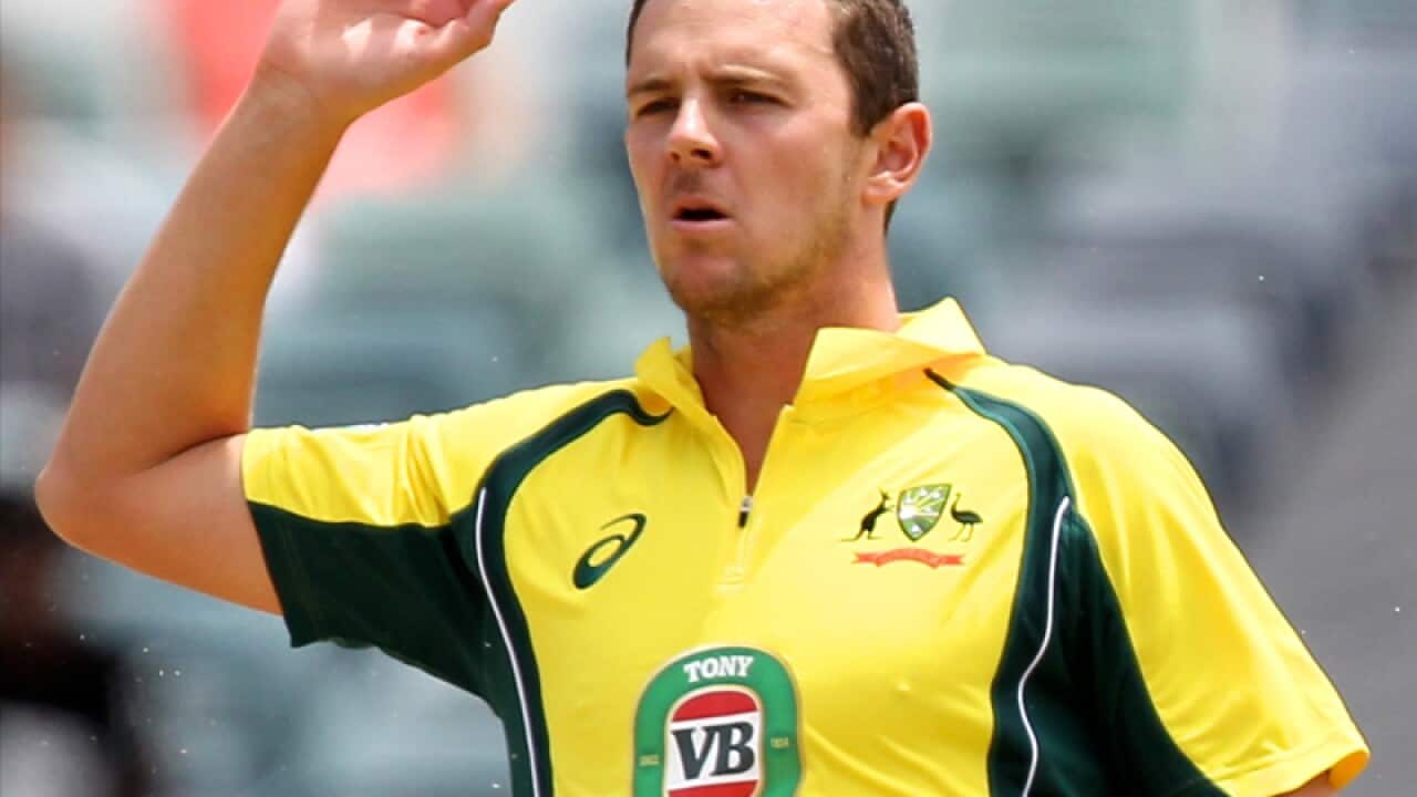 Josh Hazlewood of Australia.