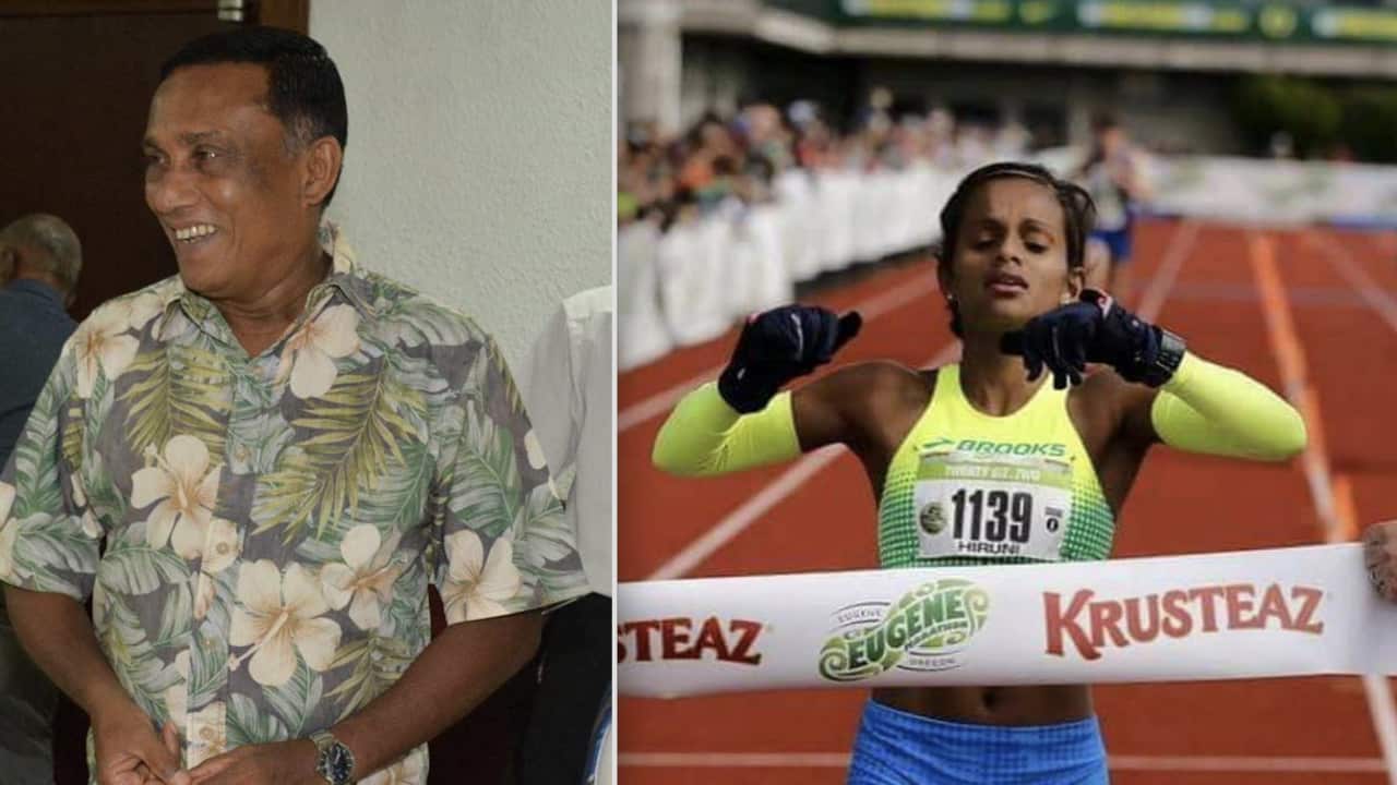 Major General Palitha Fernanado (Left) Hiruni Wijayaratne (Right)