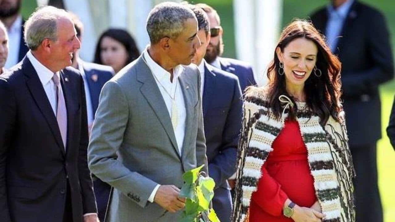 The former US President Barack Obama has met with Prime Minister Jacinda Ardern during his three-day trip of the country.