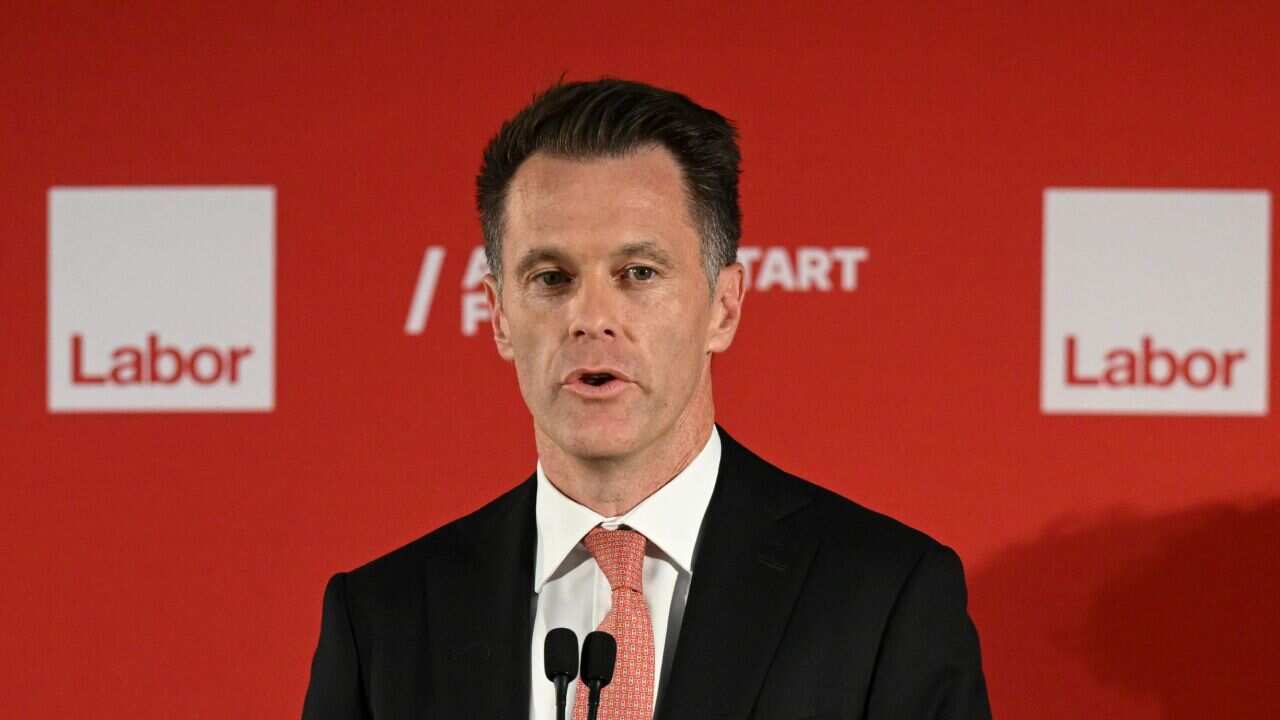 Labor leader and Premier elect Chris Minns during the NSW Labor reception in Sydney, Saturday, March 25, 2023.