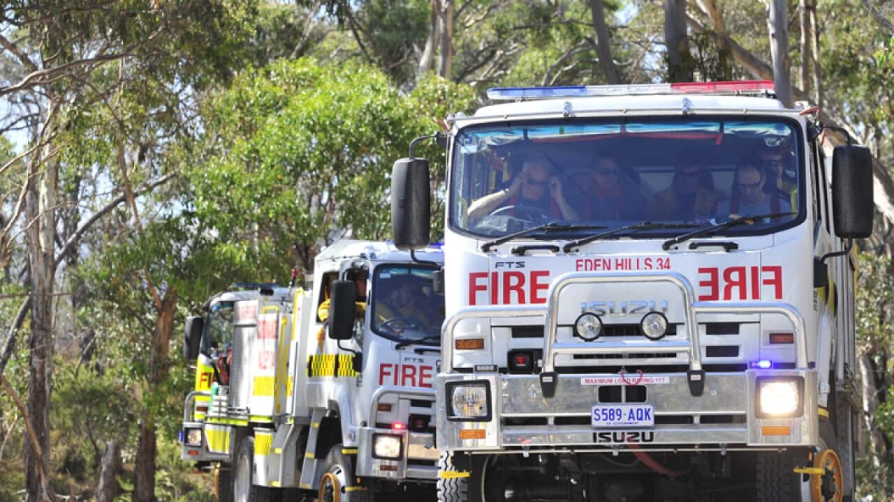 Fire trucks in Kersbrook