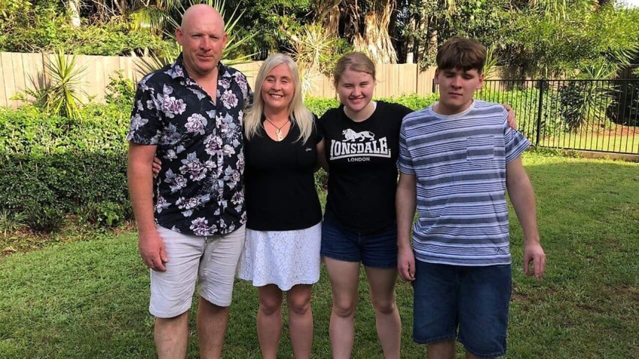 Nicole Forbes-Hood with her husband, Manaia, and two children, Chloe, 14, and Cameron, 16