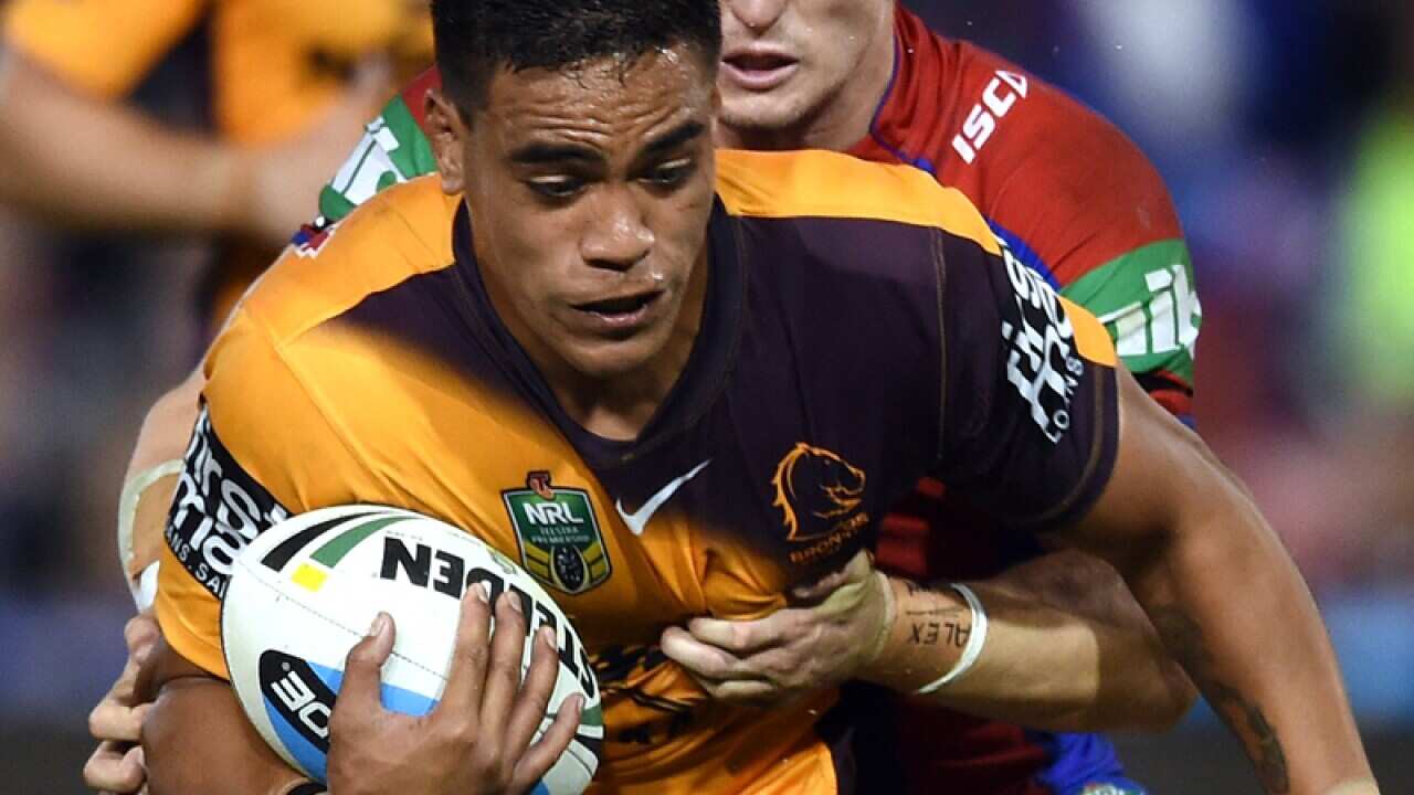 Joe Ofahengaue of the Broncos