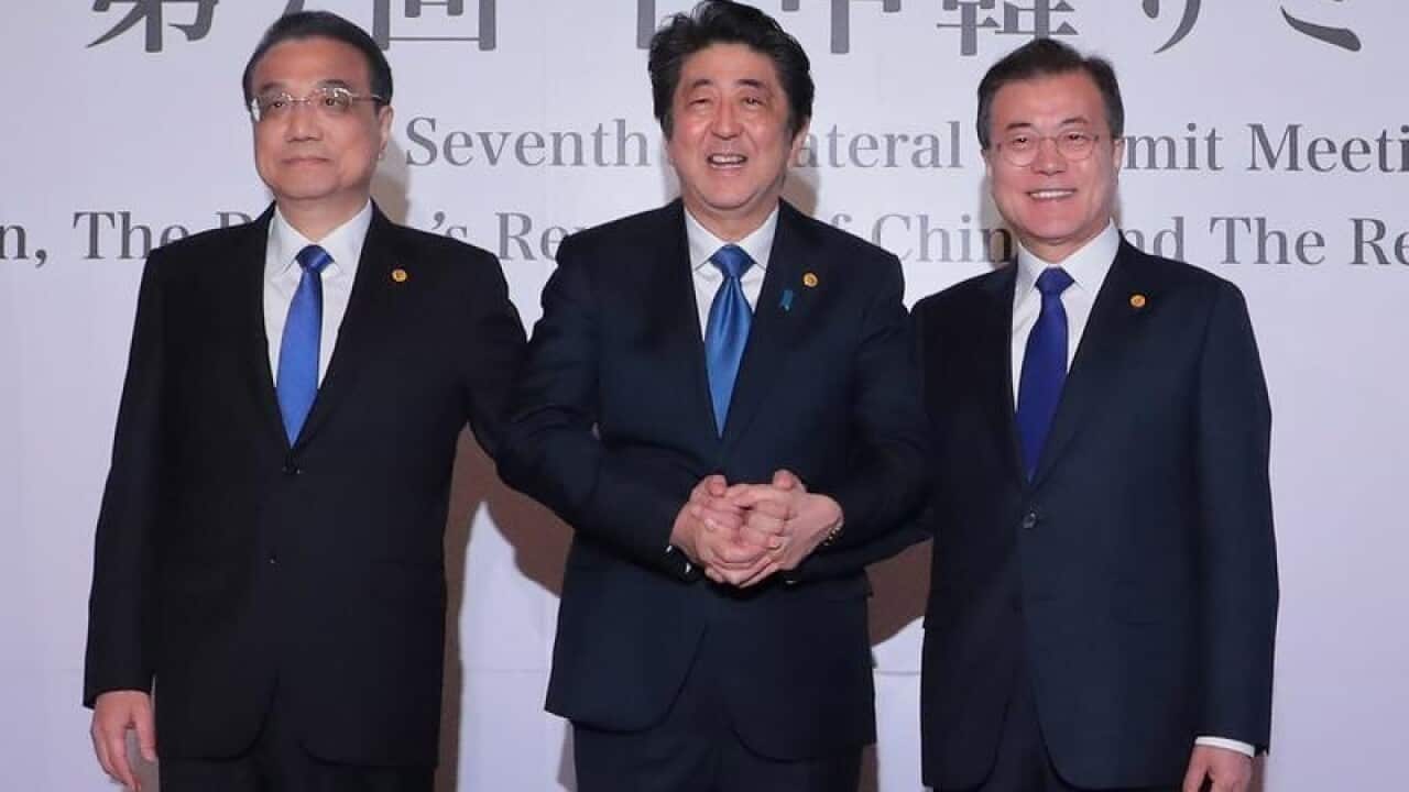 Leaders of China, Japan and South Korea have met in Tokyo