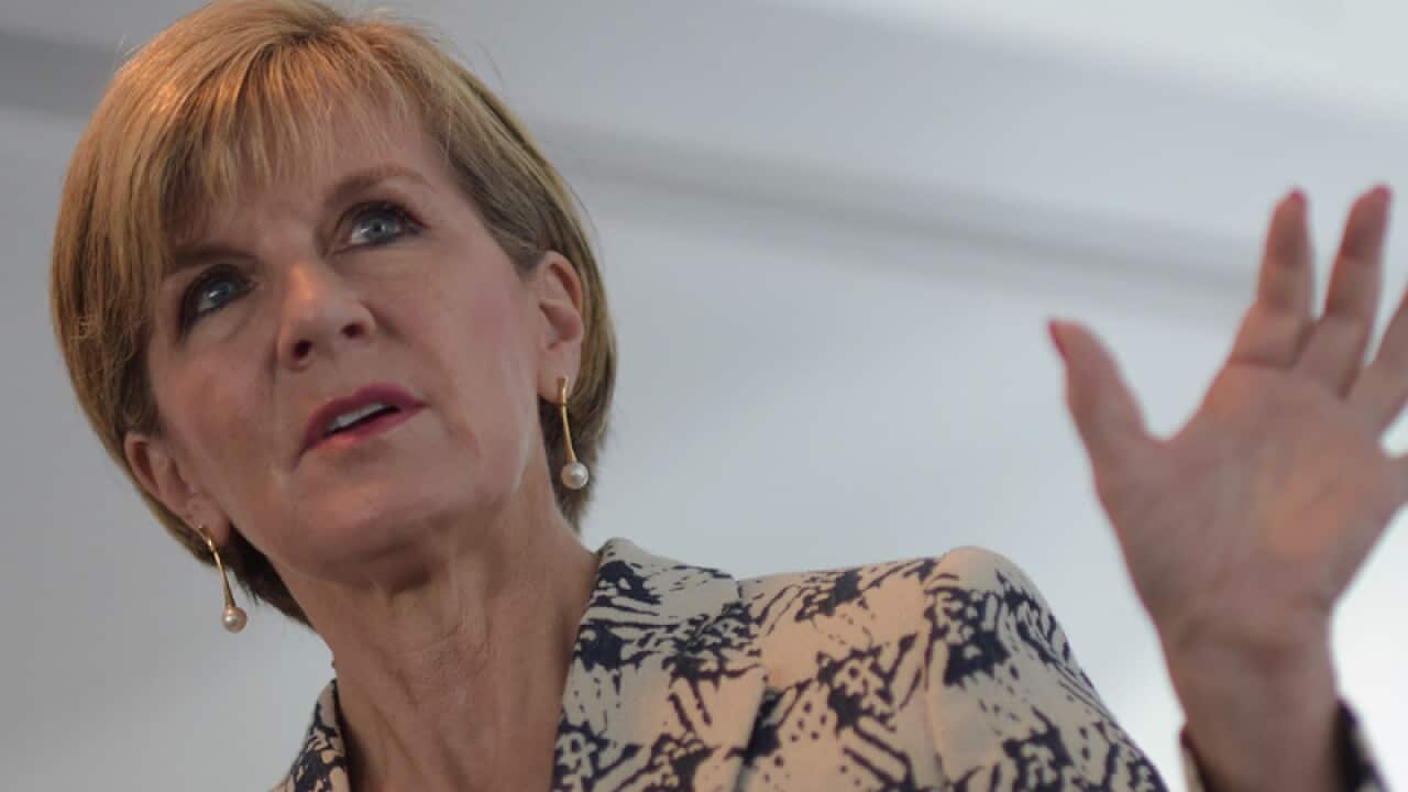 Australian Foreign Minister Julie Bishop.