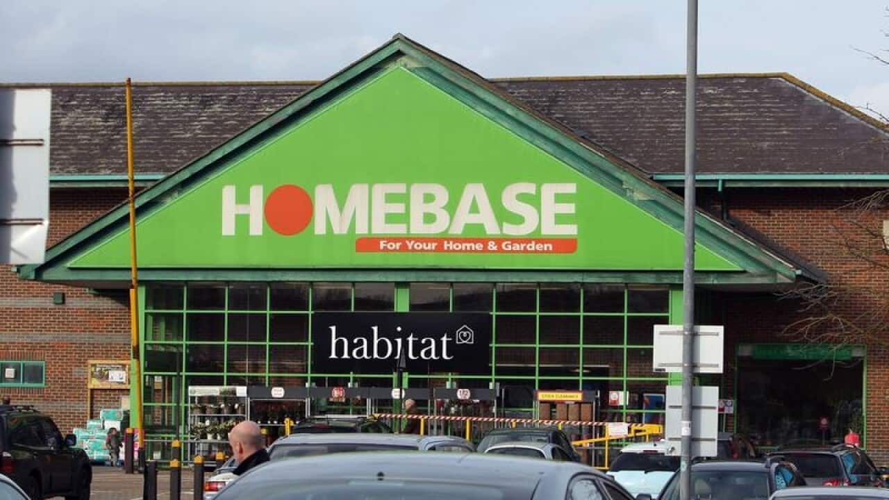 A Homebase store in Guildford, Surrey in the UK.