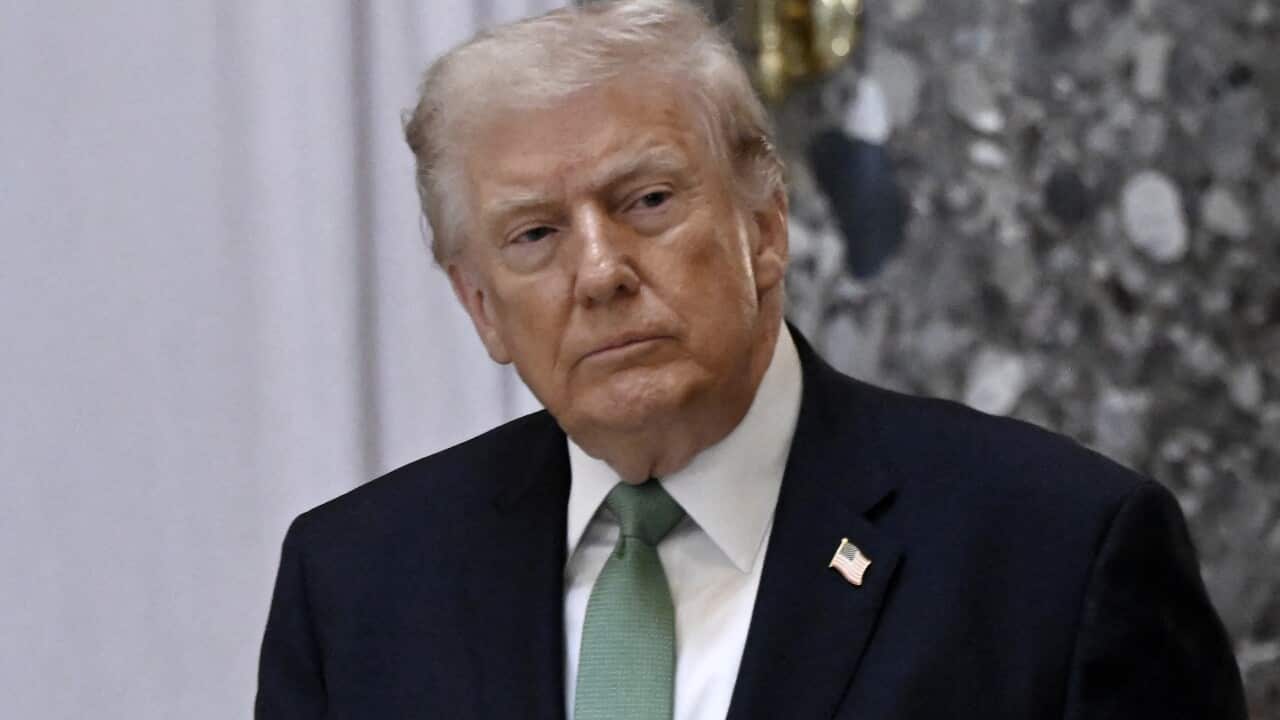 US President Donald Trump departs the US Capitol