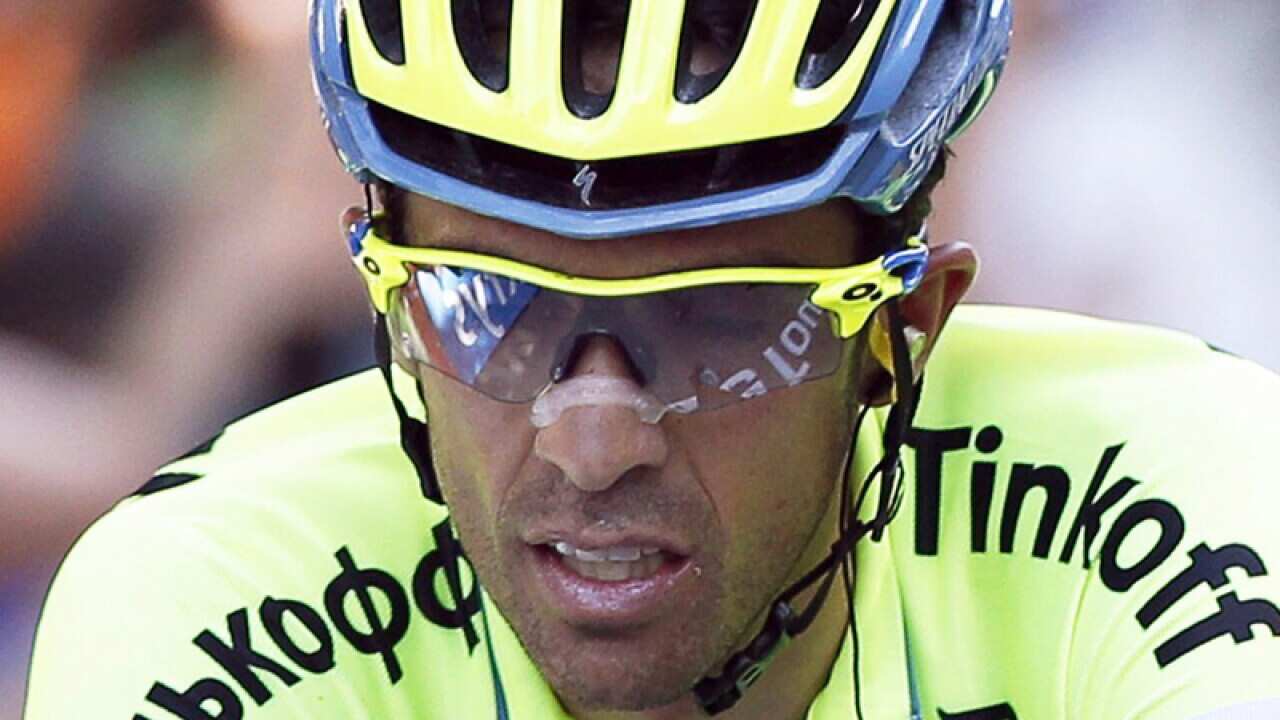 Spanish rider Alberto Contador