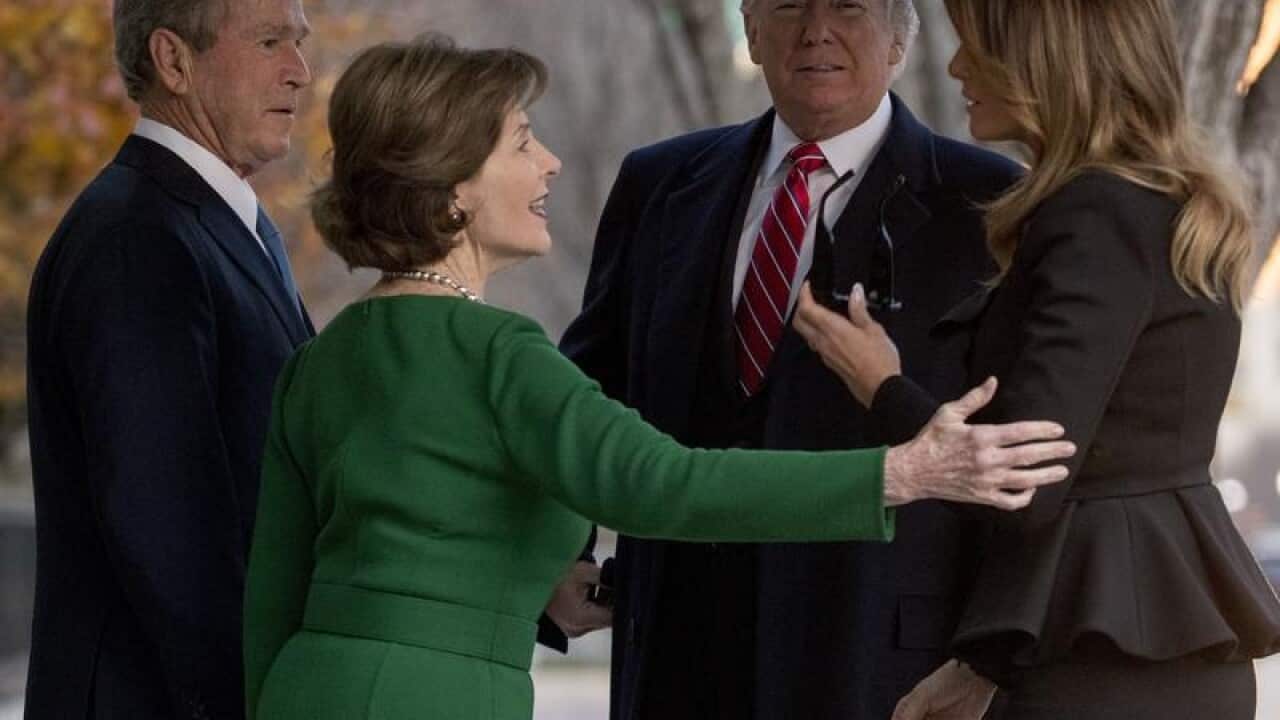 The current and former US presidents and first ladies.