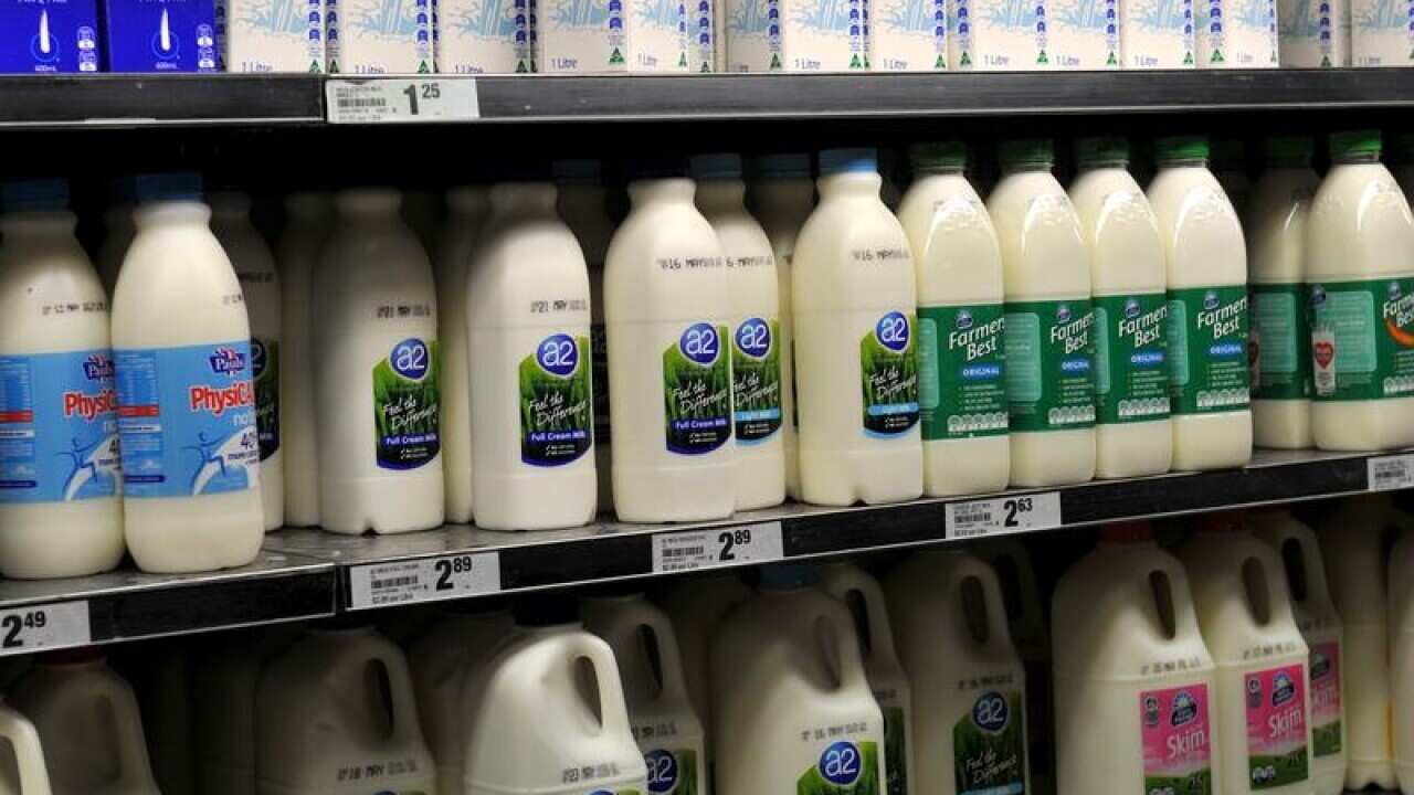 Coles says it won't follow Woolworths and increase the cost of its milk range by 10c a litre.