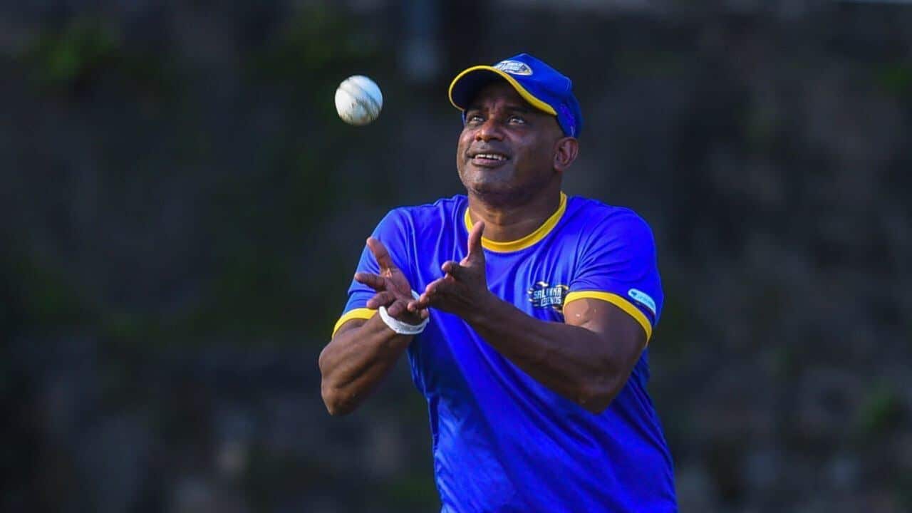 Sanath Jayasuriya_ former Sri Lankan Cricketer and the current coach for the Sri Lankan men's team