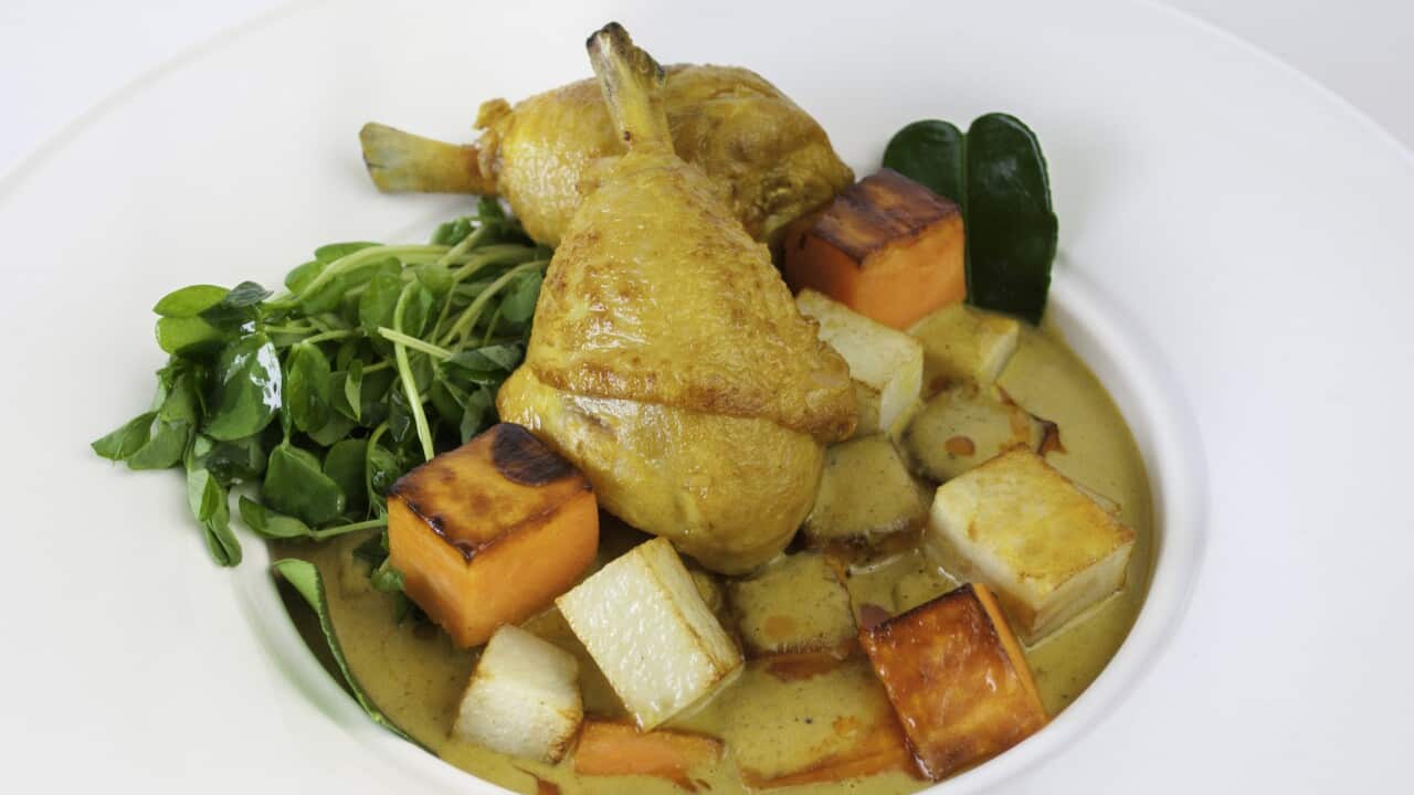 Vietnamese chicken coconut curry with lemongrass