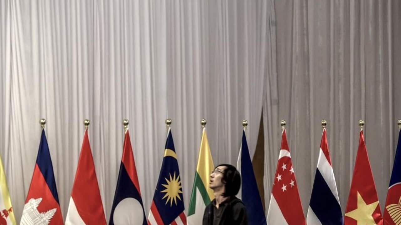ASEAN flags