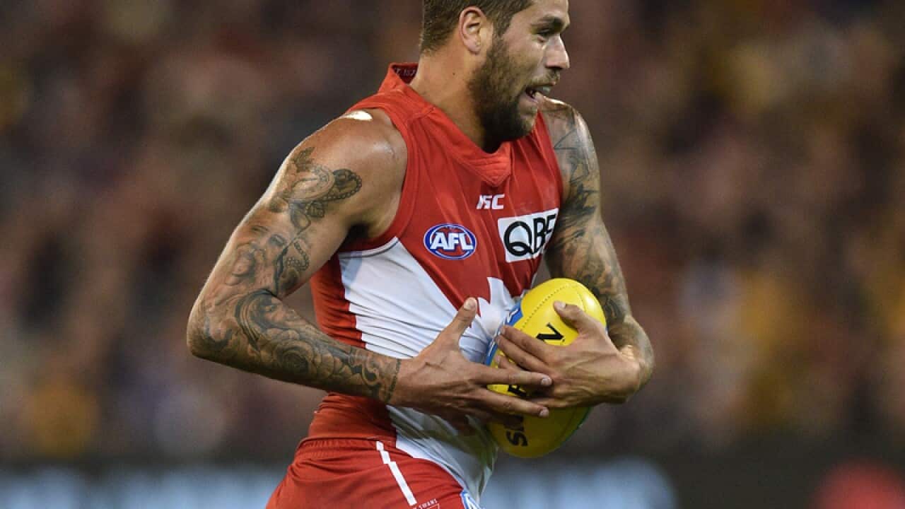 Lance Franklin of the Swans