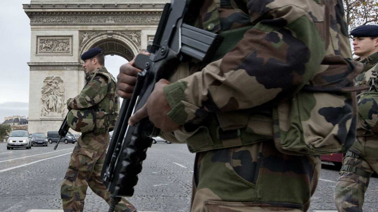French soldiers in Paris