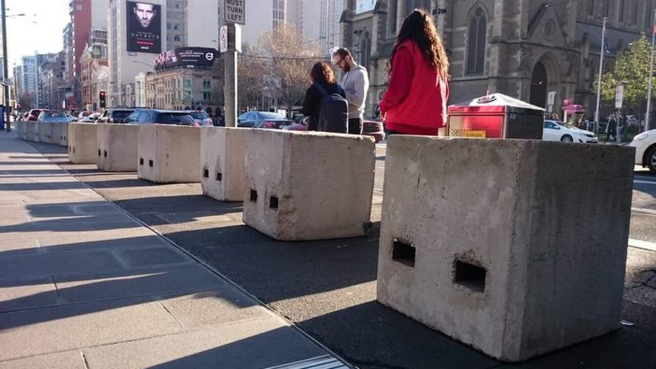 Concrete bollards are set to be rolled out in Melbourne’s CBD