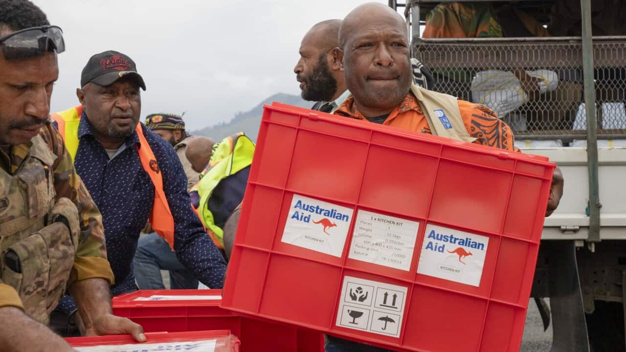 Australian aid arriving in Papua New Guinea
