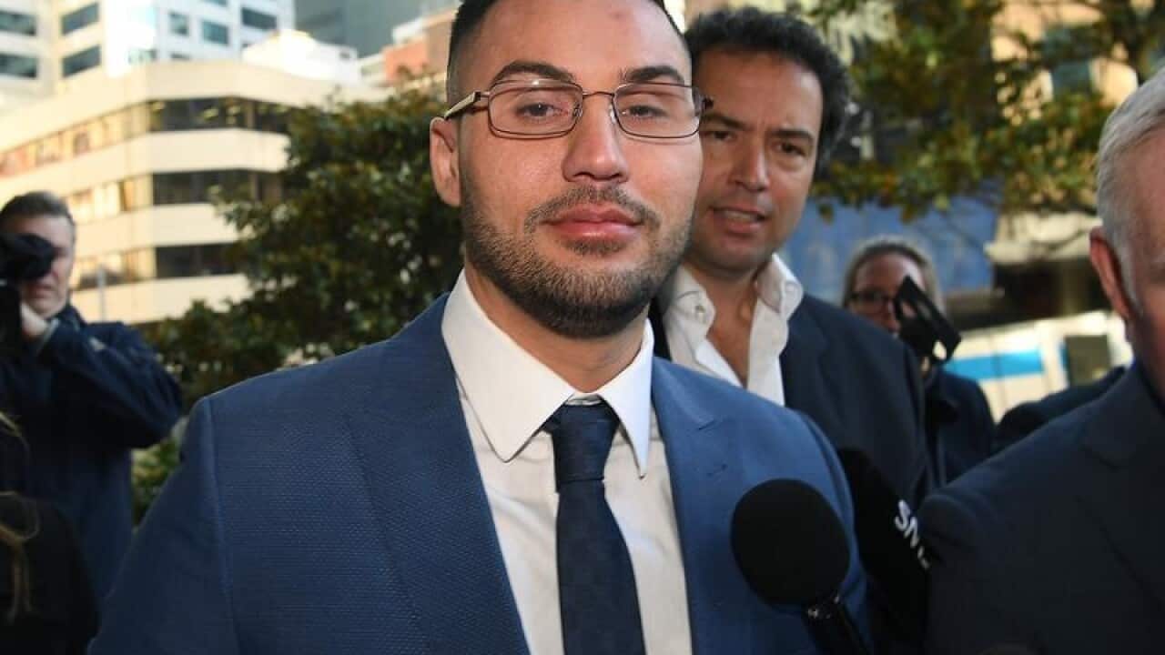 Salim Mehajer arrives at the Downing Centre Local Court