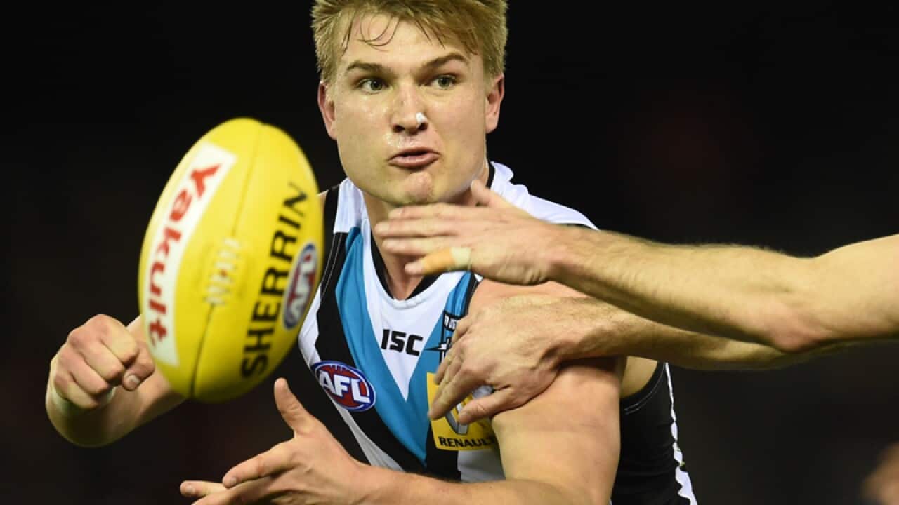 Port Adelaide Power player Ollie Wines