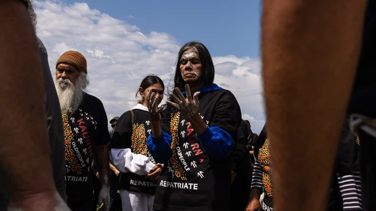 Auntie Madge Wanganeen, Uncle Moogy Sumner, and the Kaurna community gather at Wangayarta, 12 December 2023 - Photo_ Sia Duff (2).jpg