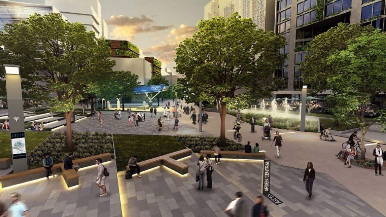 An artist's impression of Arden central