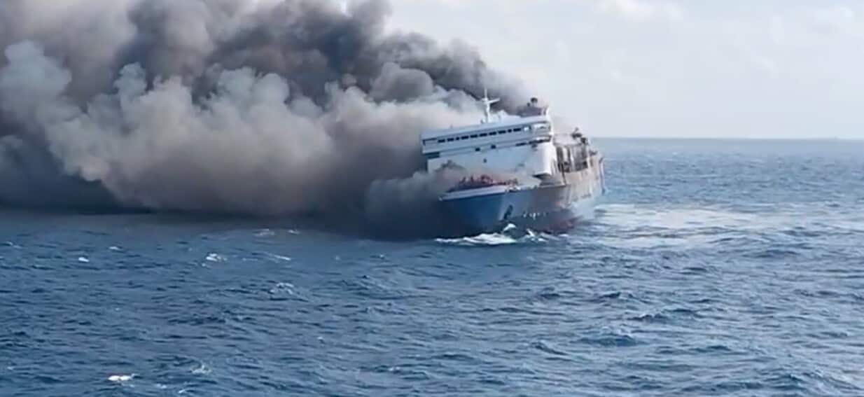 Five dead, 41 missing in Indonesia ferry fire