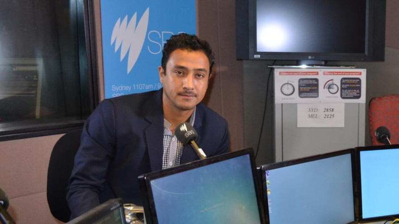 Nepal Cricket Captain Paras Khadka during visit to SBS.