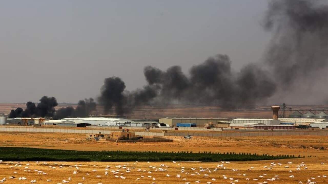 Nasib border crossing on Syria/Jordan border