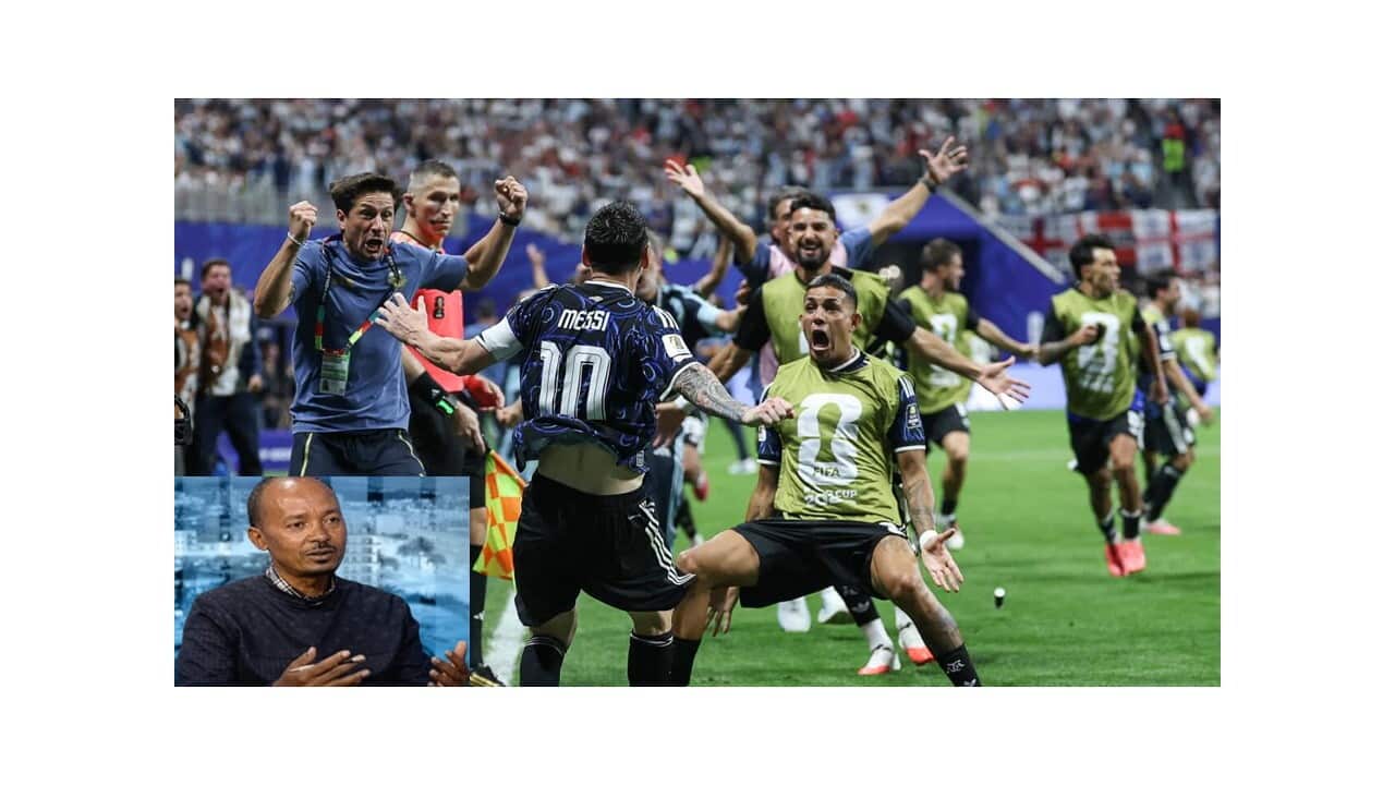 Argentina are heading to the final thanks to two late-game goals. Source: AFP / Thomas Coex