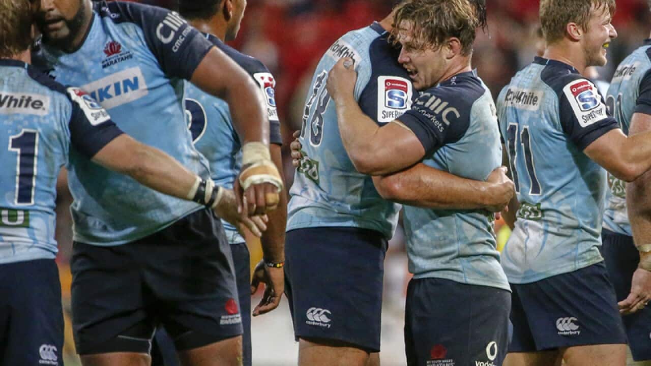 Waratah players celebrate