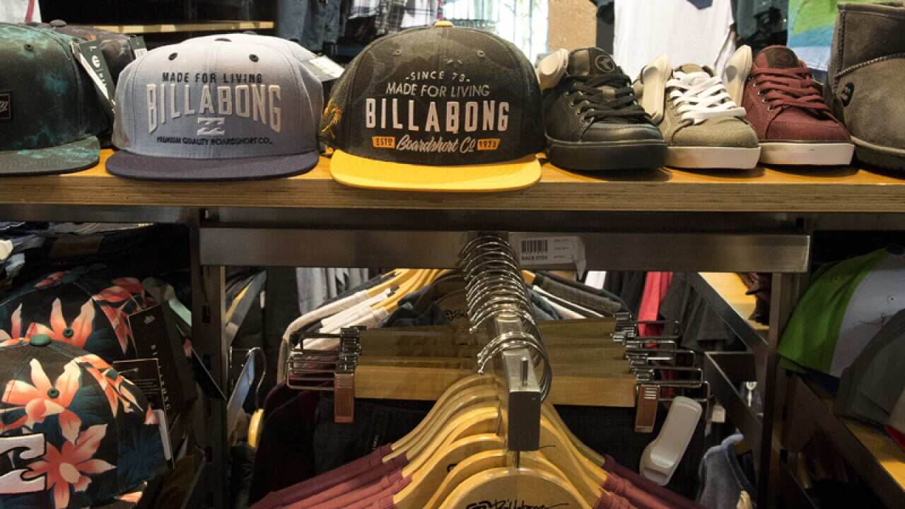 Products at a surf shop