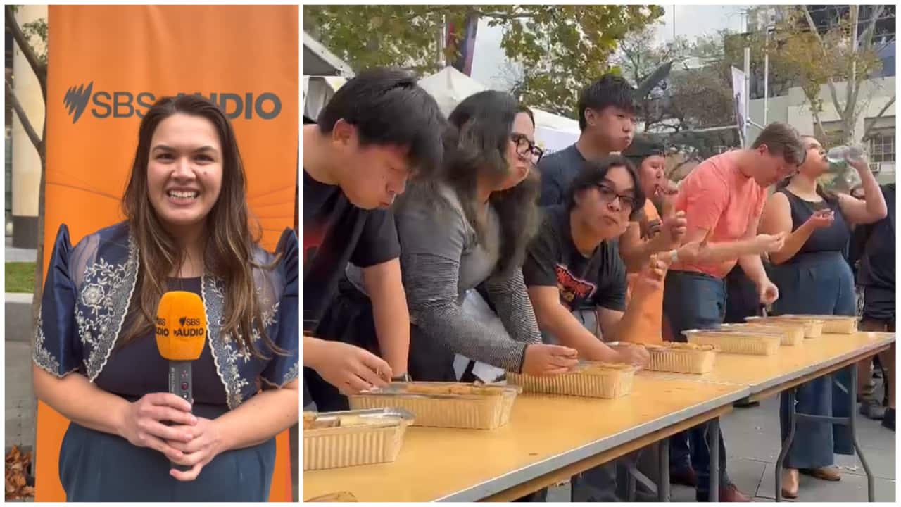 Canberra resident bELINDA wins first lumpia eating competition at PhiloFomo Fest in Parramatta